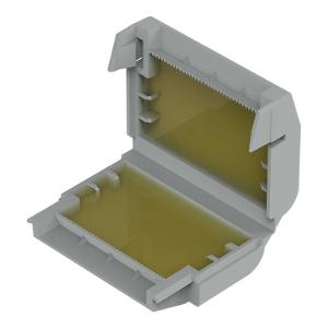 Wago 221-2411 Gelbox Splicing Connector, 2-Way Inline, 4mm2, Tool-Free Lever, 45.9x33.6x17.8mm, Polypropylene, Pack of 4, Grey