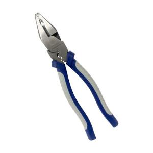 Wattmaster MA880W Pliers Linesman Combination 1000V Rated, Heavy Duty Steel, High Leverage, Low Profile Grey/Blue Handle 225mm