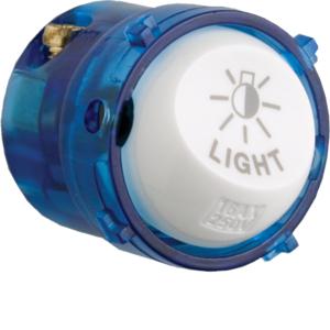 Hager WBM16L Switch Mech, Rocker, Engraved Light, Single Pole, 250V 16AX, Gloss White