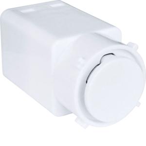 Hager WBMESL Switch Mech, Push Button, Electronic Slave Unit, Single Pole, 250V, Gloss White