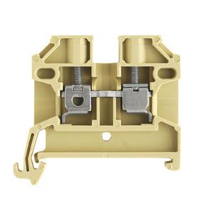Weidmuller 0380460000 SAK2.5 Feed Through Terminal, Din Rail Mount, 24A, Suit 2.5mm Cable, Beige