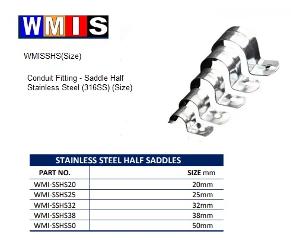 Williams Mining SSFS32, Conduit Fitting - Saddle Full Double Sided Stainless Steel (316SS) M32