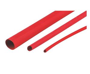 Cabac XLP13RD/4FT, Heatshrink Thin Wall Unlined Polyolefin 12.7mm - 6.4mm Red 1.2M Length XLP Series