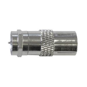 Matchmaster DA-A3H Coaxial Adaptor, 'F' Male to IEC (PAL) Female Adaptor (10 pack), Used to convert 'F' type female connectors to IEC (PAL) female