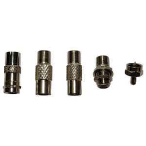 Matchmaster DA-AP06 Coaxial Adaptor, 5 Piece TV Connector and Adaptor Pack, Suit F-Type and PAL