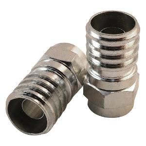 Matchmaster DA-F6MH Coaxial Connector, Connector RG6 Crimp On 'F' Type (20 Pack), Suitable for RG6 coaxial cable