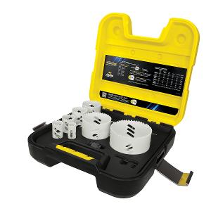 Sheffield HSKELW10QR White Pointer Pro Lock Electricians Fast Change Holesaw Kit (10 PCE)