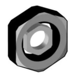 Alco PLN20 Locknut Nickel Plated Brass (NPB) M20 x 4.0mm Nominal Thickness